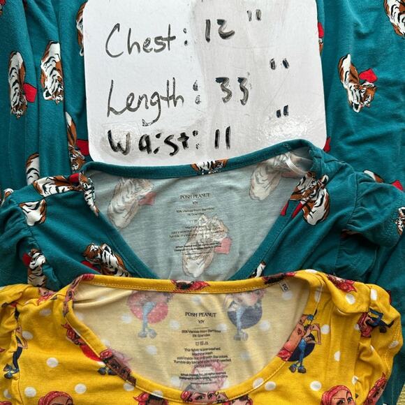 Bundle Posh Peanut Rosie Riveter Tiger Heart Cap Sleeve Ruffled Twirl Dress 10 - Picture 16 of 16